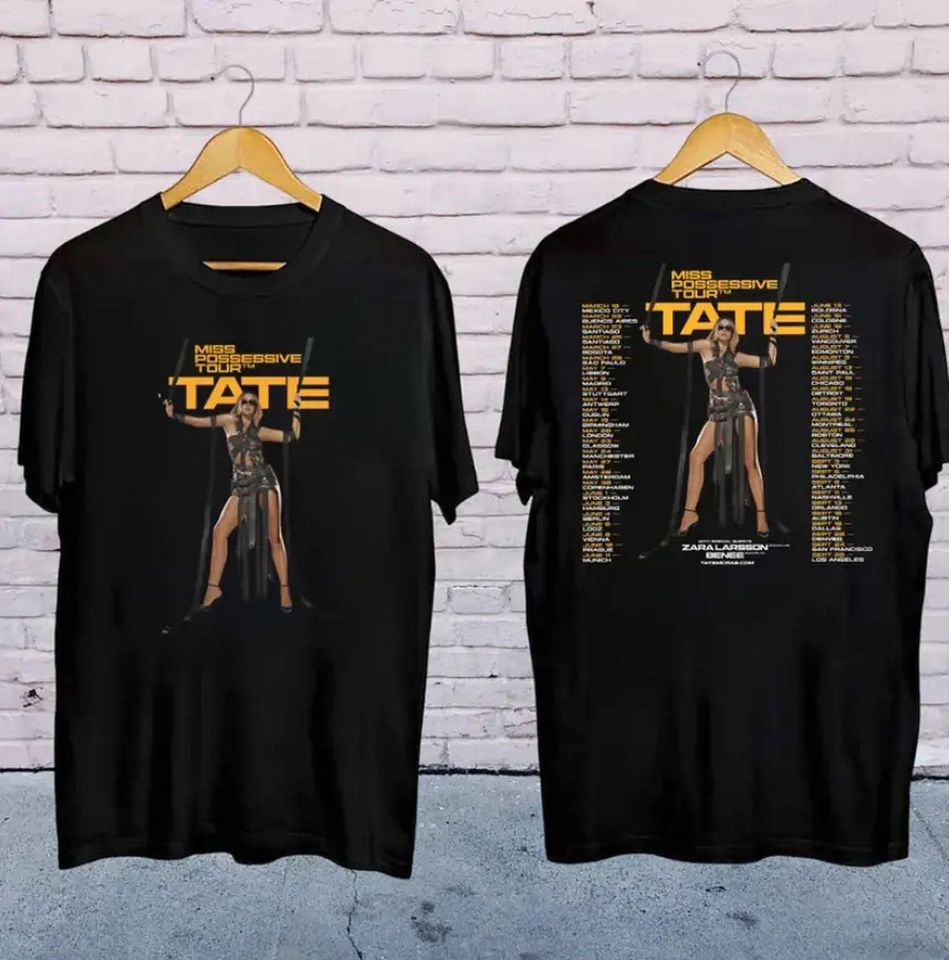 New 2025 Tate Mcrae Miss Possessive Tour Shirt, Tate Mcrae Merch, Tate Mcrae Graphic Shirt