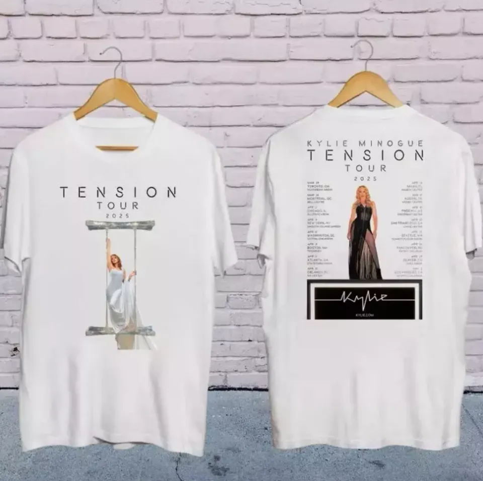 New 2025 Kylie Minogue Tension World Tour Shirt, Kylie Minogue 2025 Concert