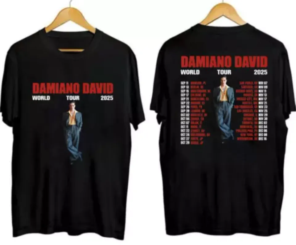 New Damiano David World Tour 2025 Shirt