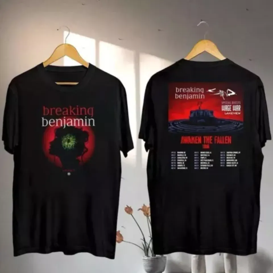 New Breaking Benjamin Awaken The Fallen 2025 Tour Shirt