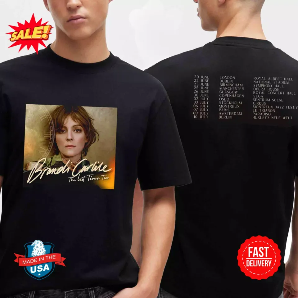 Brandi Carlile The Last Time 2025 Tour Dates Uk Europe Schedule Two Sided Shirt