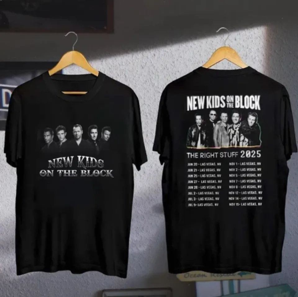 New The Right Stuff Tour 2025 Nk On The Block Shirt