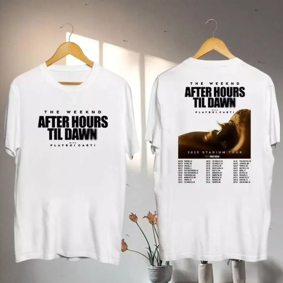 New Weeknds Graphic Shirt, 2025 Weeknds After Hours Til Dawn Tour Shirt