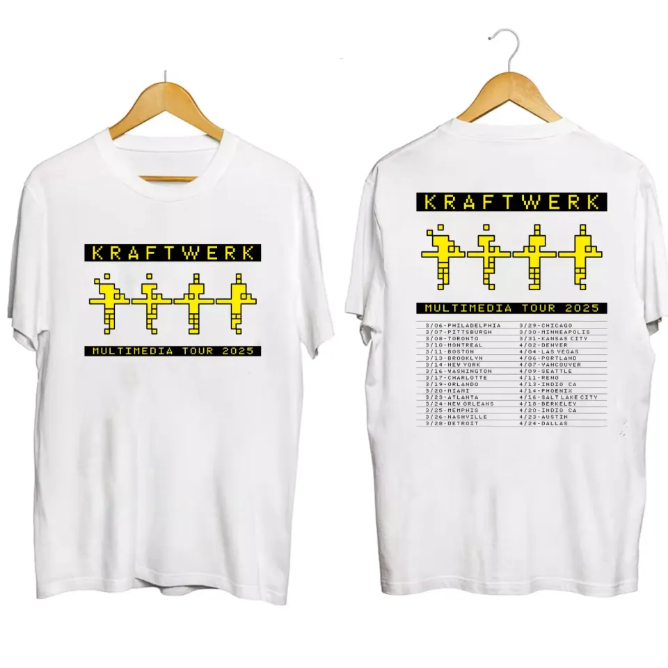 New 2025 Kraftwerk Multimedia Tour Shirt