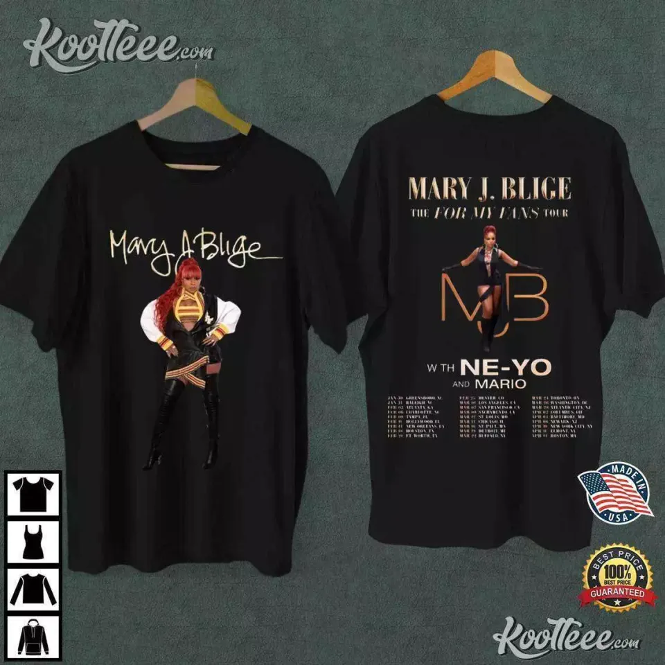 New Mary J Blige For My Fans Tour 2025 2-Sided Shirt