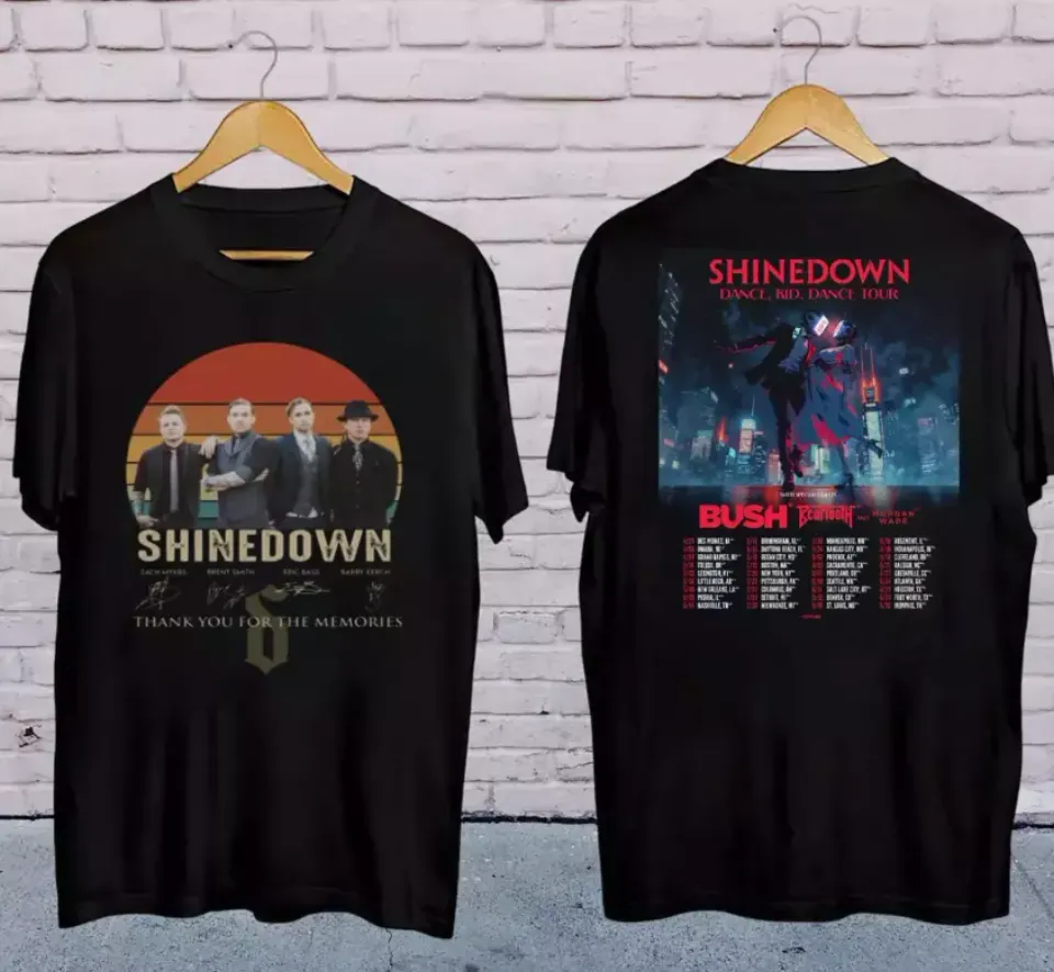 Shine Down Dance Tour 2025 Shirt, Shine Down Band 90S Vintage Shirt