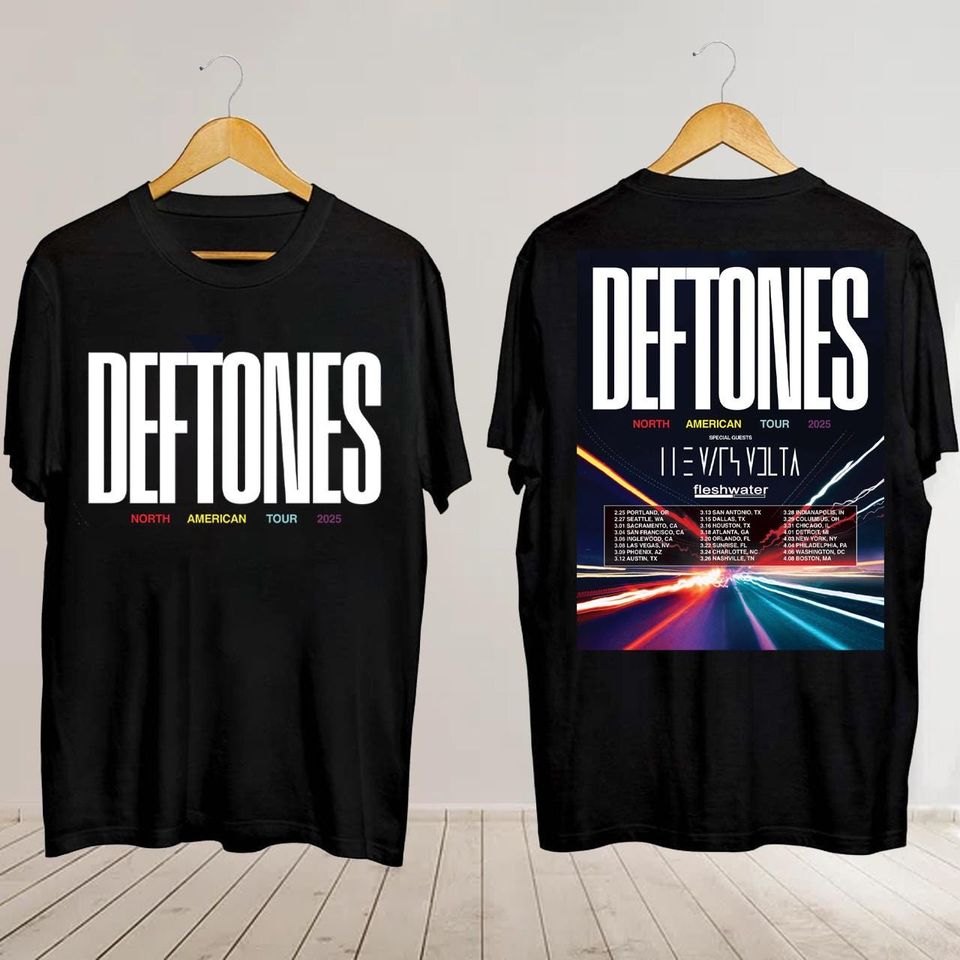 Deftone North American Tour 2025 Shirt, Deftone Concershirt, Deftone Fan Gift