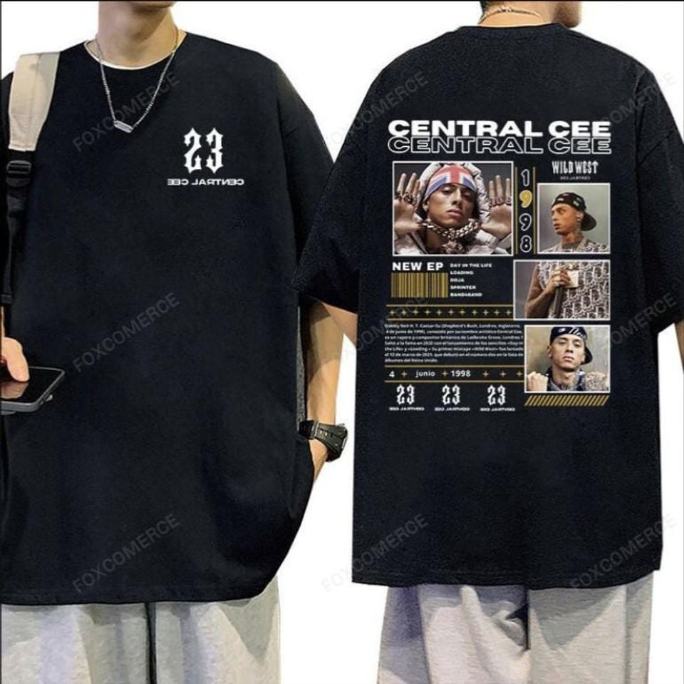 Rapper Central Cee Wild West Tour 2025 Graphic Shirt