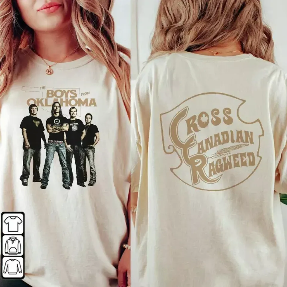 New Cross Canadian Ragweed Vintage Shirt, Ragweed Concert 2025 Shirt
