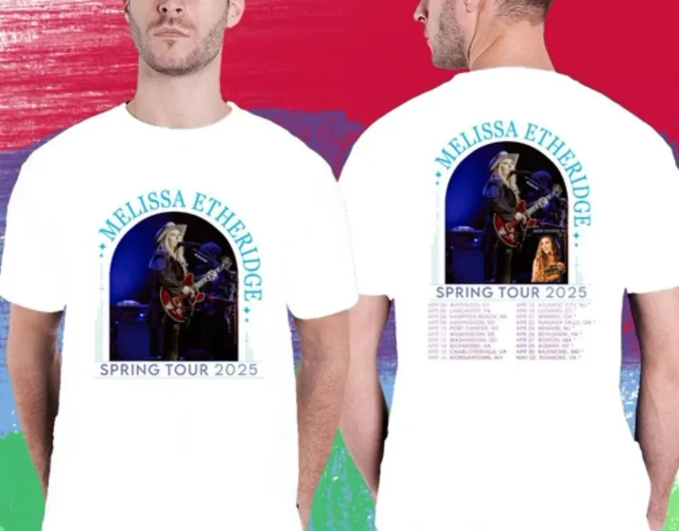 New Melissa Etheridge N America Tour 2025 Double Sided Shirt