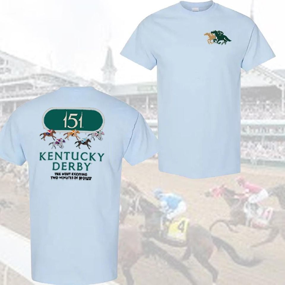 New Kentucky Derby Race 2025 Shirt, Ahead Green 151St Kentucky Derby Greatest Two Minutes, Kentucky Race Weekend Shirt