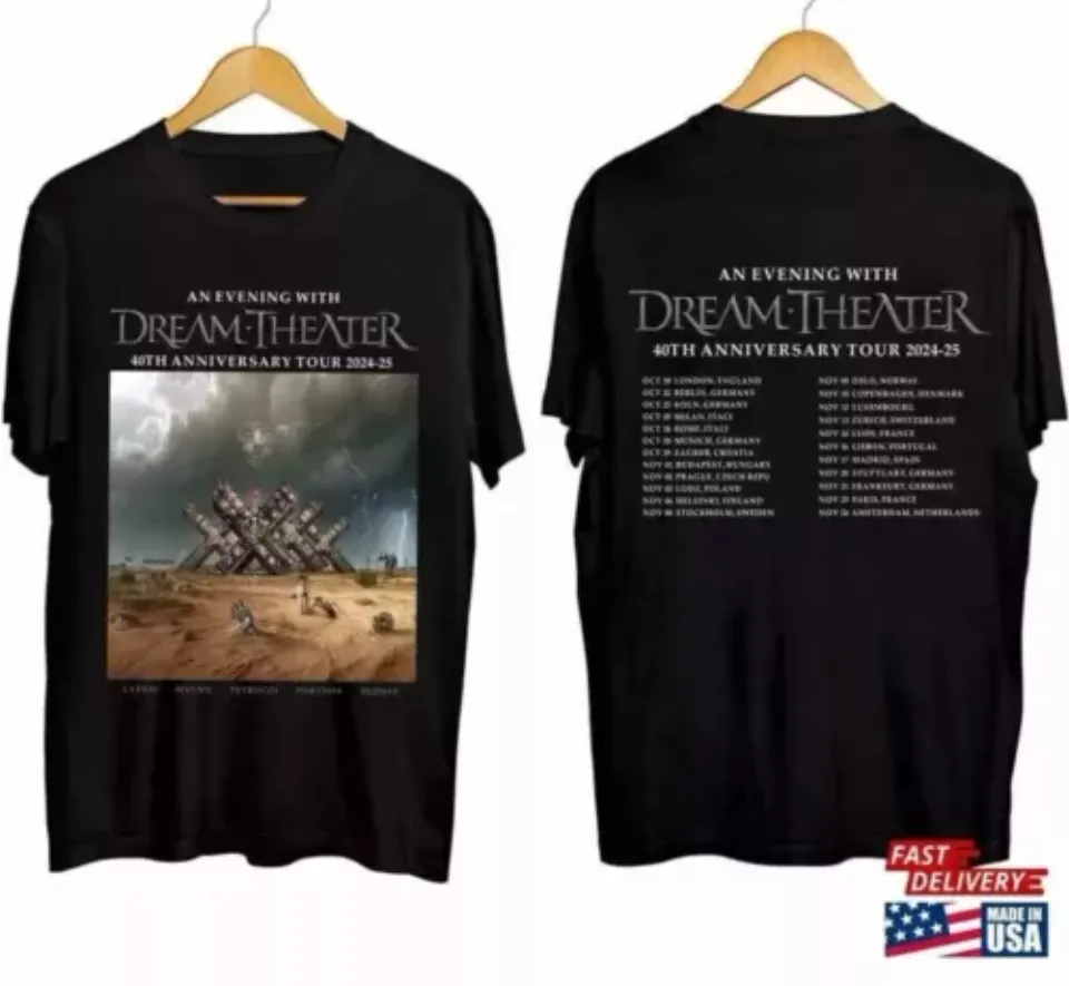 New Dream Theater 40Th Anniversary Tour 2024 2025 Shirt For Fan Shirt