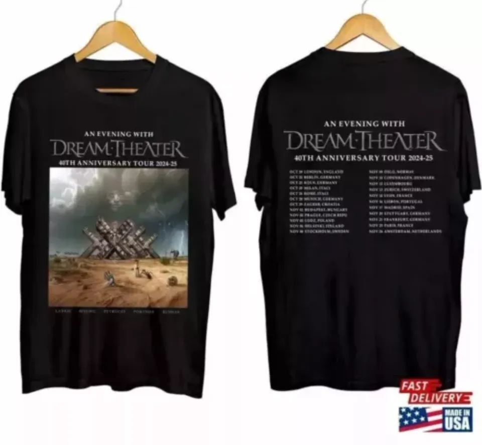 New Dream Theater 40Th Anniversary Tour 2024 2025 Shirt For Fan Shirt