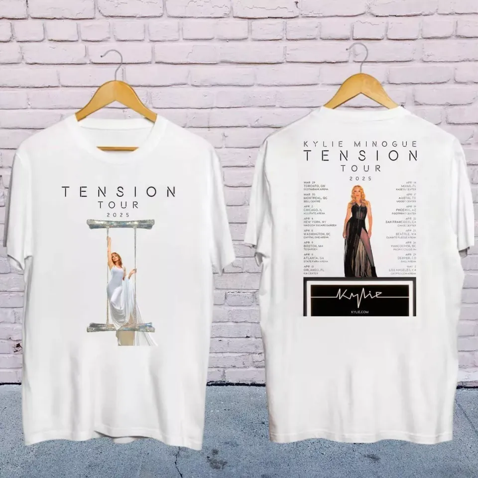 New 2025 Kylie Minogue Tension World Tour Shirt, Kylie Minogue 2025 Concershirt