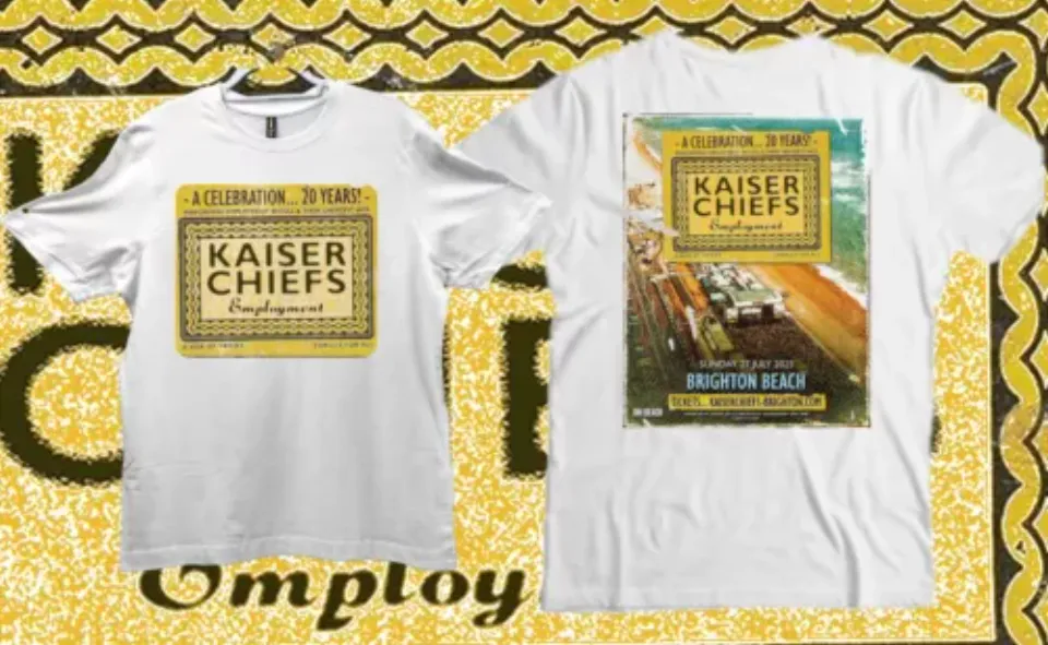 New Kaiser Chiefs On Brighton Beach 2025 Shirt