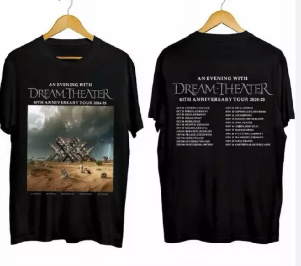 New 2 Side Shirt, Dream Theater – 40Th Anniversary Tour 2024 2025