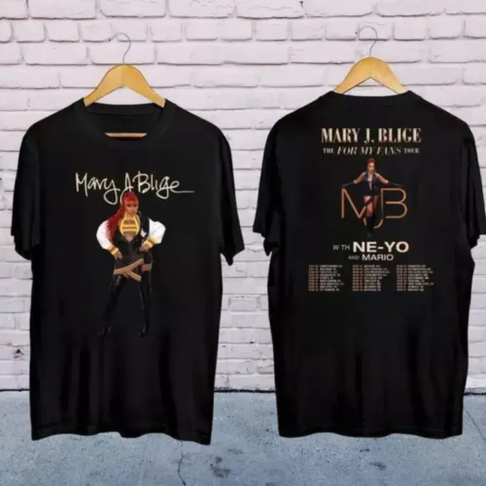 Mary J Blige Graphic The For My Fans Tour 2025 Unisex Shirt