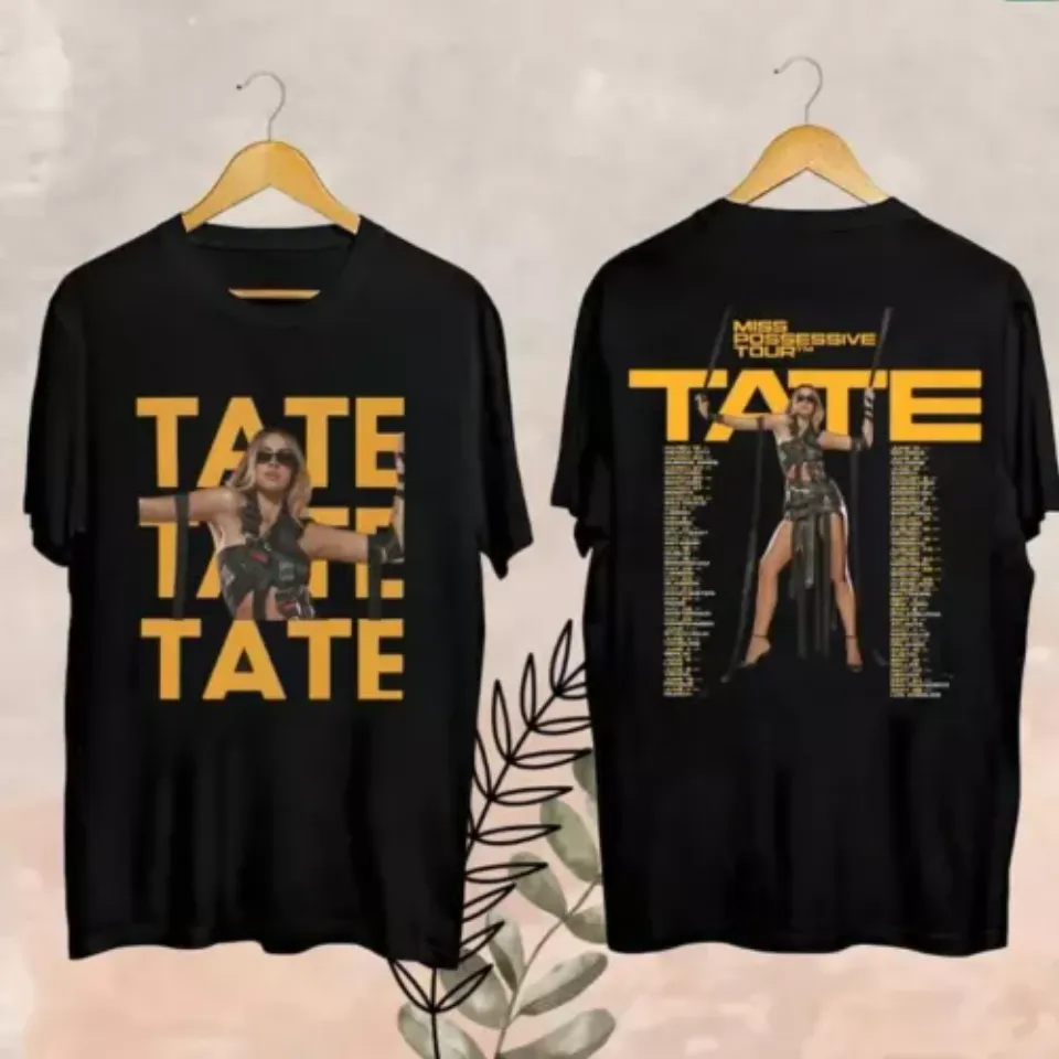 New Graphic Tate Mcrae Miss Possessive World Tour Shirt, Tate Mcrae Tour 2025 Fan Shirt
