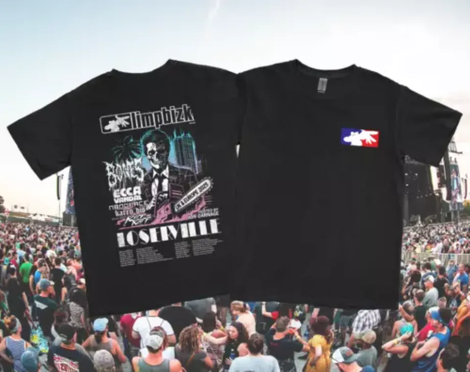 New Limpbizkit Loserville Uk Europe 2025 Tour Dates Two Sides Unisex Shirt