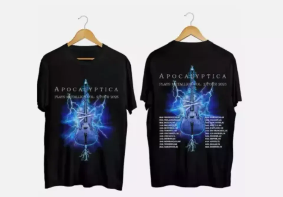 New Apocalyptica 2025 Tour Shirt, Apocalyptica Band Fan Shirttttt