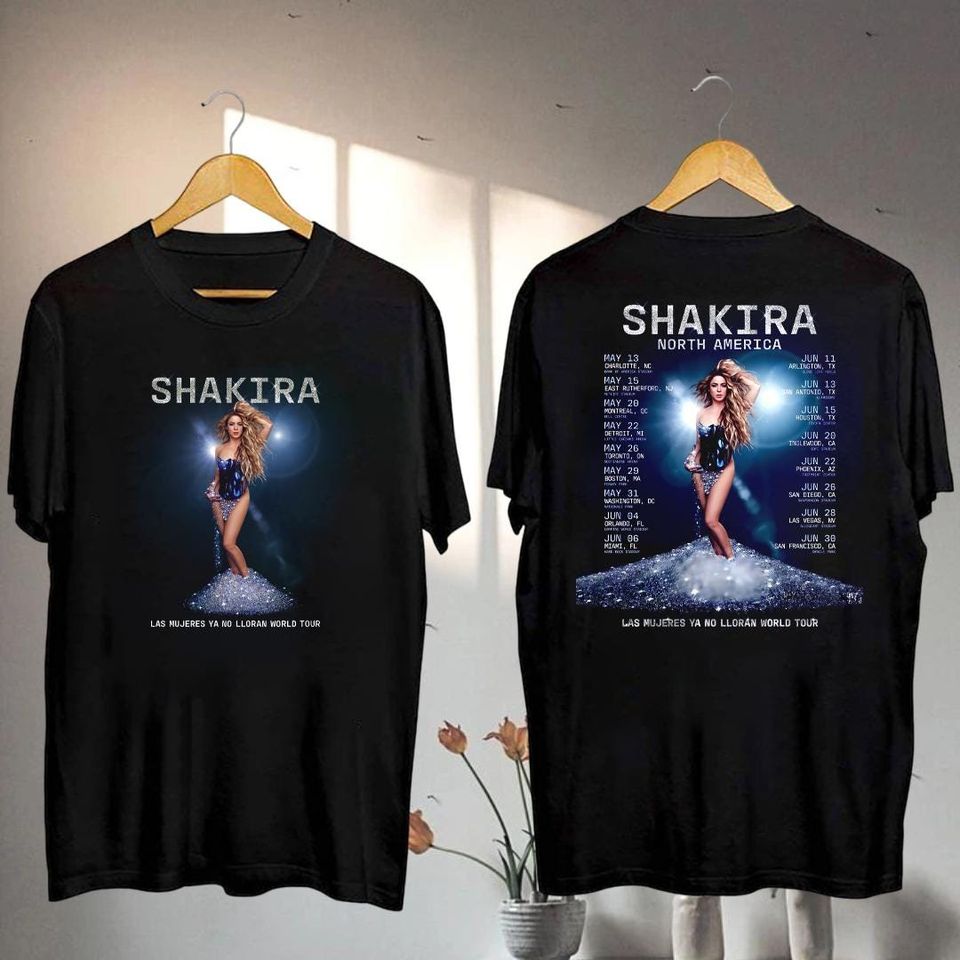 Shakira Las Mujeres Ya No Lloran 2025 World Tour Shirt, Shakira Fan Shirt, Shakira 2025 Concershirt