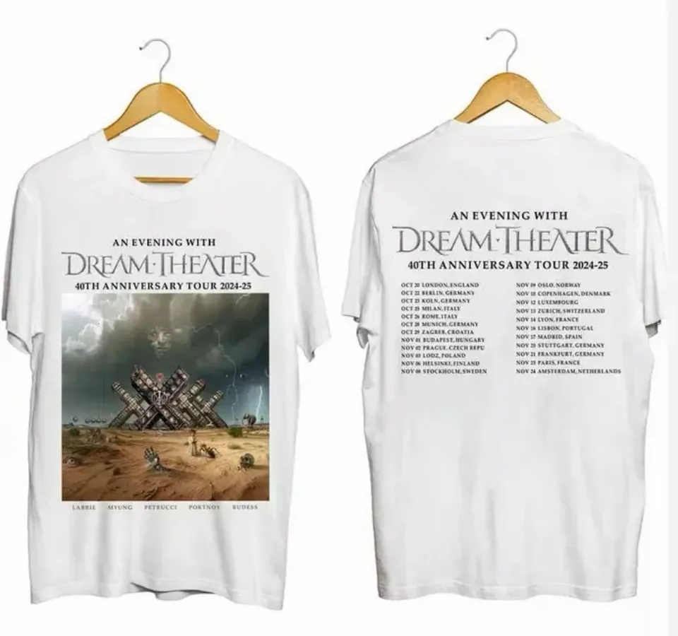 New Dream Theater – 40Th Anniversary Tour 2024 2025 Two Sides Unisex Shirt A135