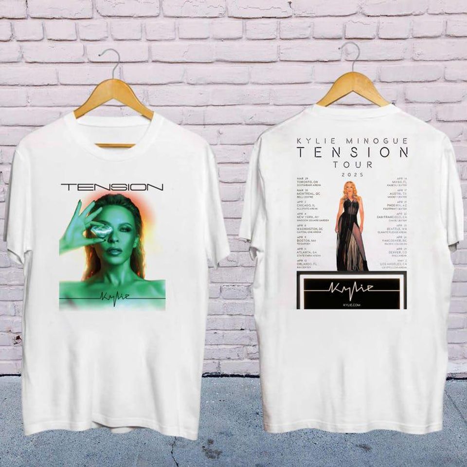 New Kylie Minogue 2025 Concert, Kylie Minogue Tension World Tour 2025 Shirt, Kylie Minogue Fan Gift