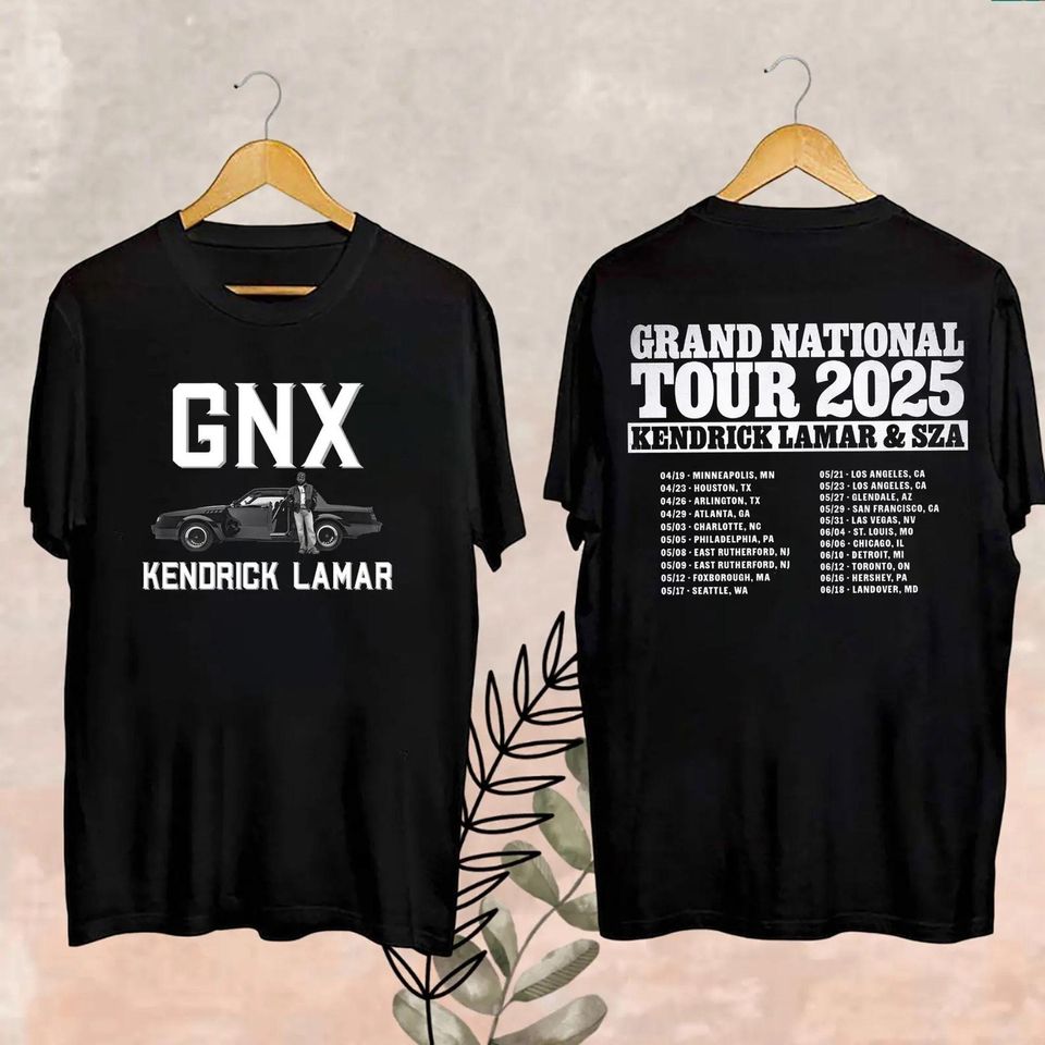 New Grand National Tour Merch Shirt, Kendrick Lamar Tour 2025 Fan Shirt