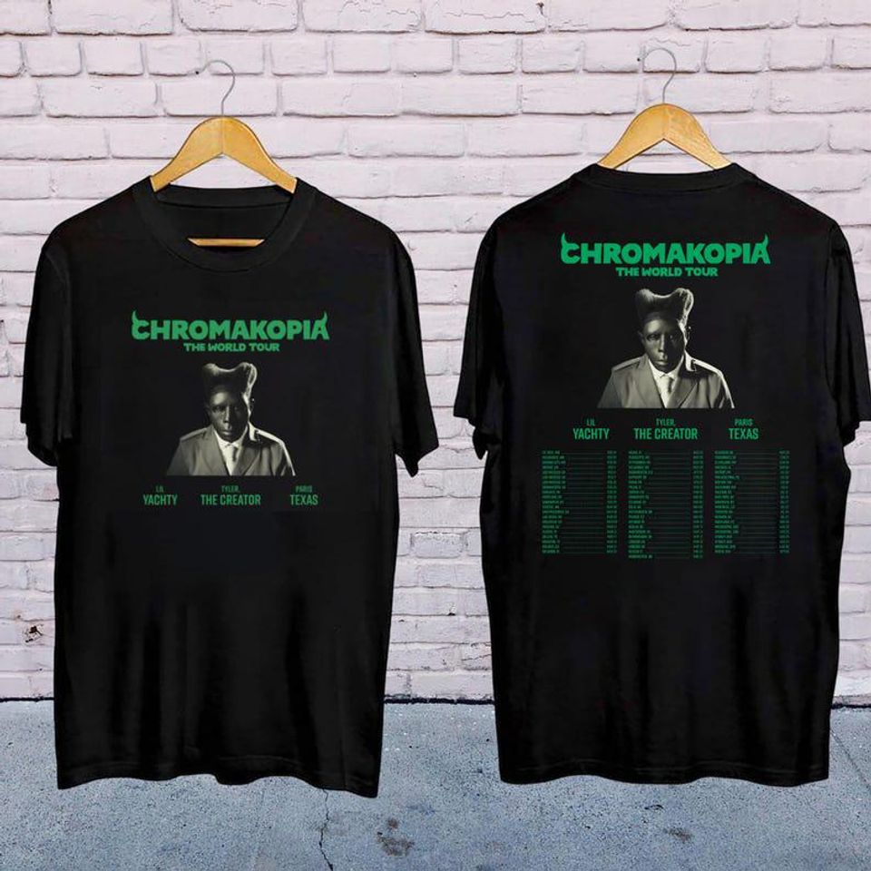 New Graphic Tyler The Creator Shirt, 2025 Tyler The Creator Chromakopia Tour Shirt, Tyler Creator Fan Gift