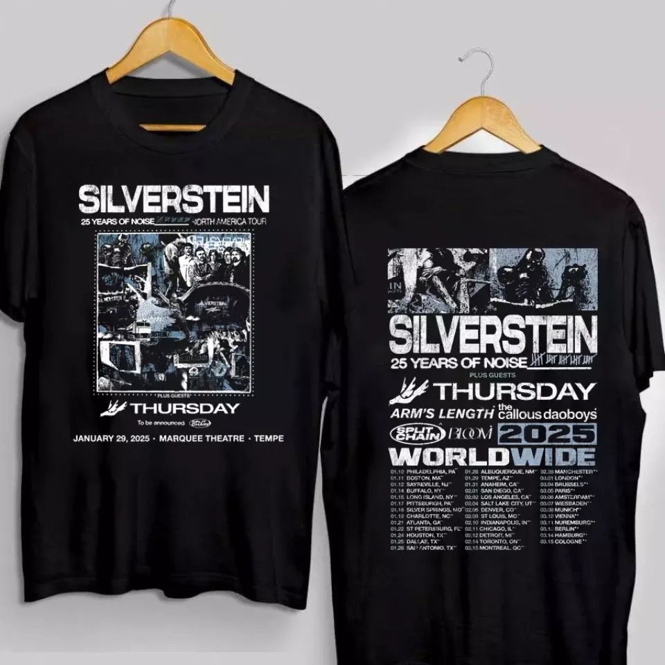 Silverstein Band World Tour 2025 Collection Gift For Fan Shirt