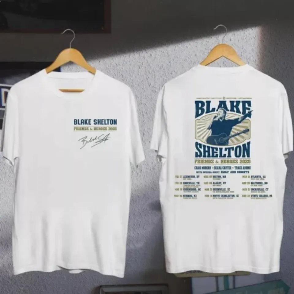 New Blake Shelton Friends Heroes Tour 2025 Shirt