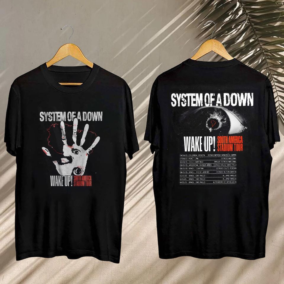 System Of Down South America Stadium Tour 2025 Shirt, System Of Down Tour Gift, System Of Down Fan Shirt