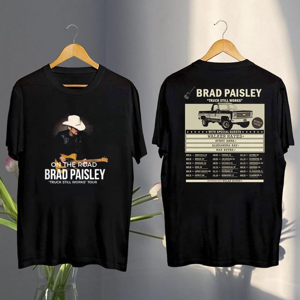 Brad Paisley Vintage Shirt, Brad Paisley Truck Still Works Tour 2025 Shirt, Brad Paisley Fan Shirt