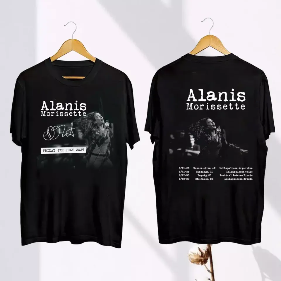 Alanis Morissette World Tour 2025 Gift For Fan Shirt