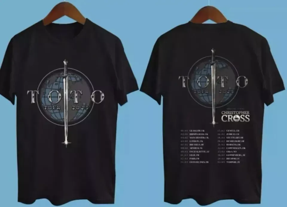 New Shirt For Fan/Toto Tour 2025-Double Side Shirt