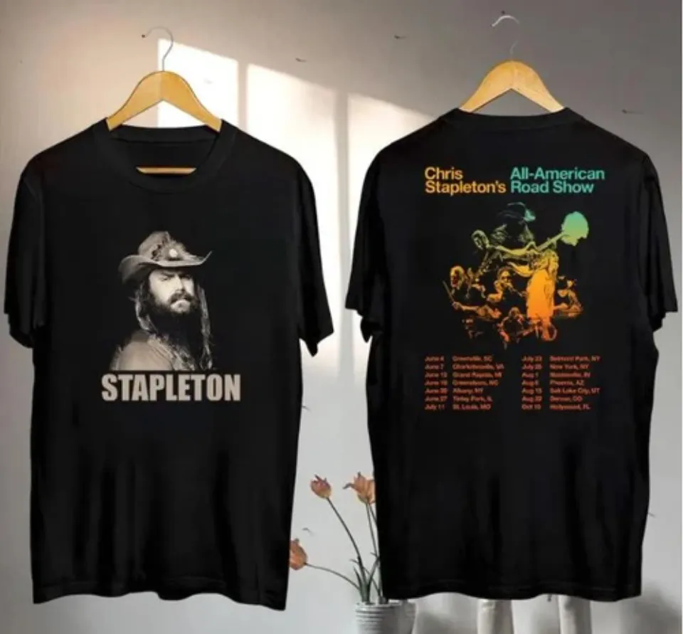 2025 Chris Stapleton All-American Road Tour Shirt Chris Stapleton Fan Gifts