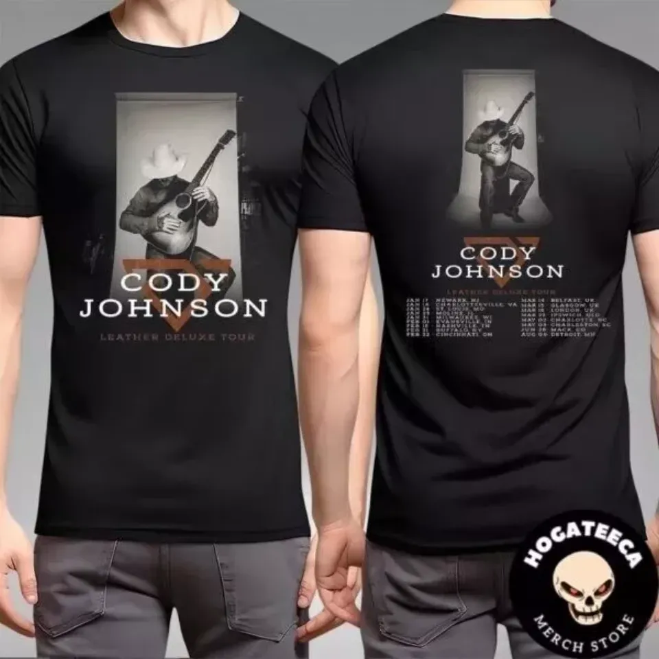 Cody Johnsonn Leather Deluxe Tour Dates 2025 Two Sides Unisex Shirt