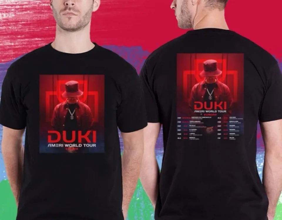 Duki Ameri World Tour 2025 Europe Double Sided Shirt