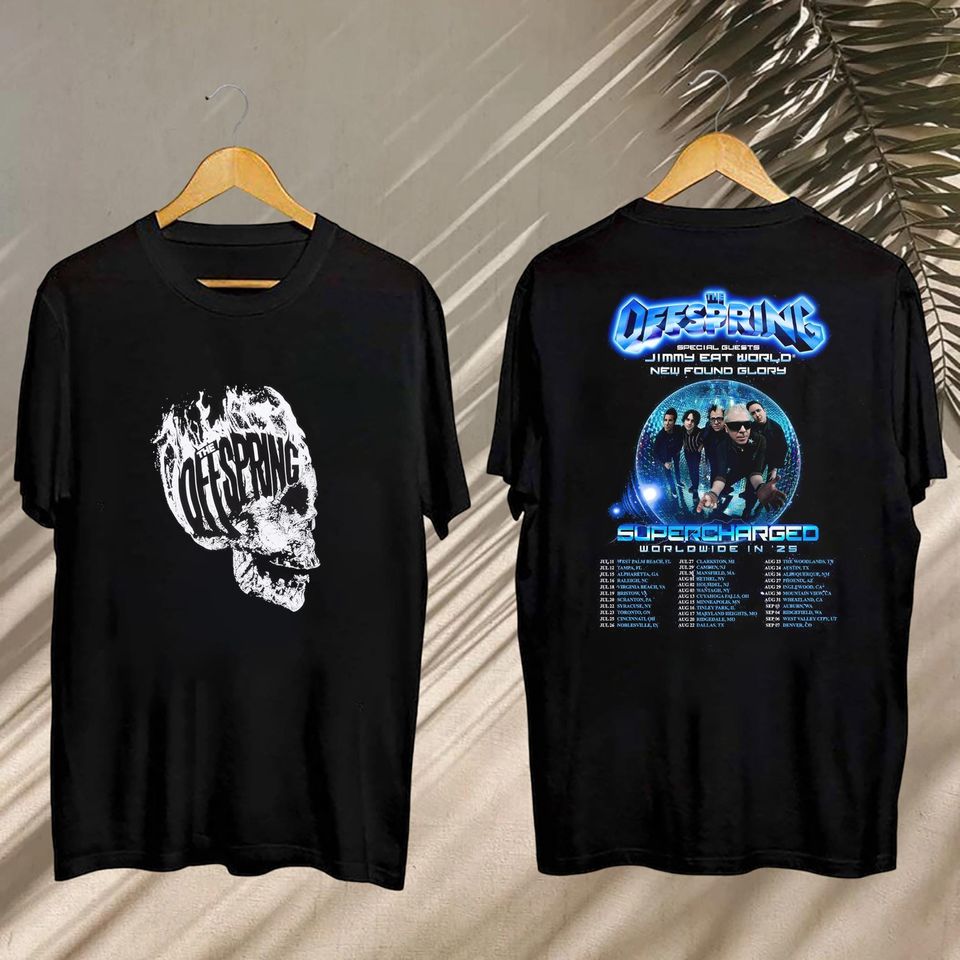 New 2025 The Offspring Supercharged Worldwide Shirt, The Offspring Concert, The Offspring Fan Shirt