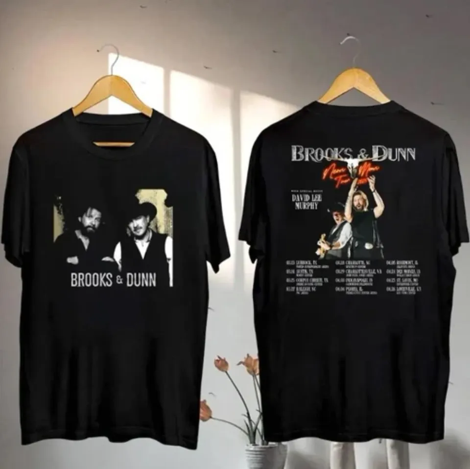 New Vintage Brooks And Dunn Shirt, Brooks And Dunn Neon Moon 2025 Tour Shirt