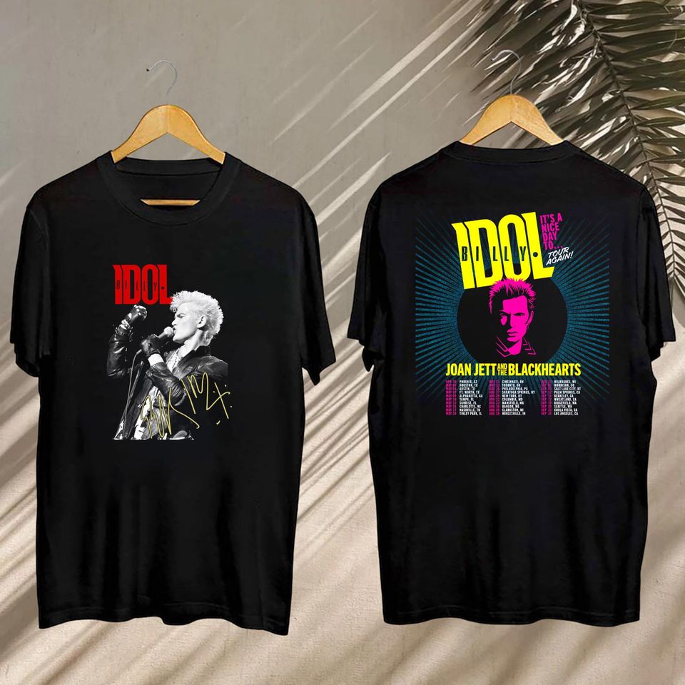 New Billy Idol 2025 Concert, Billy Idol It’S Nice Day To Tour Again 2025 Shirt, Billy Idol Fan Shirt