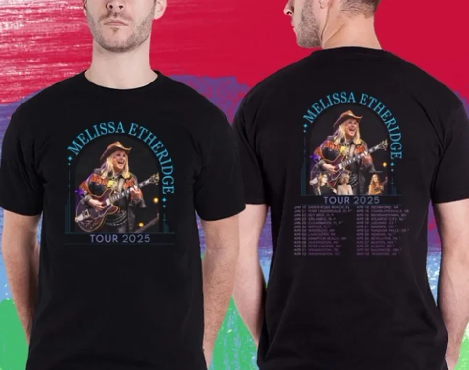 New Melissa Etheridge N America Tour 2025 Double Sided Shirt