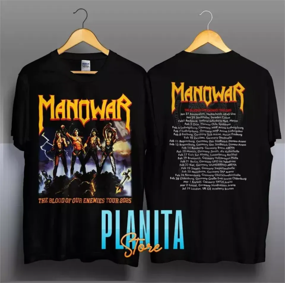 Manowar Tour 2025 Shirt - Heavy Metal Band Shirt