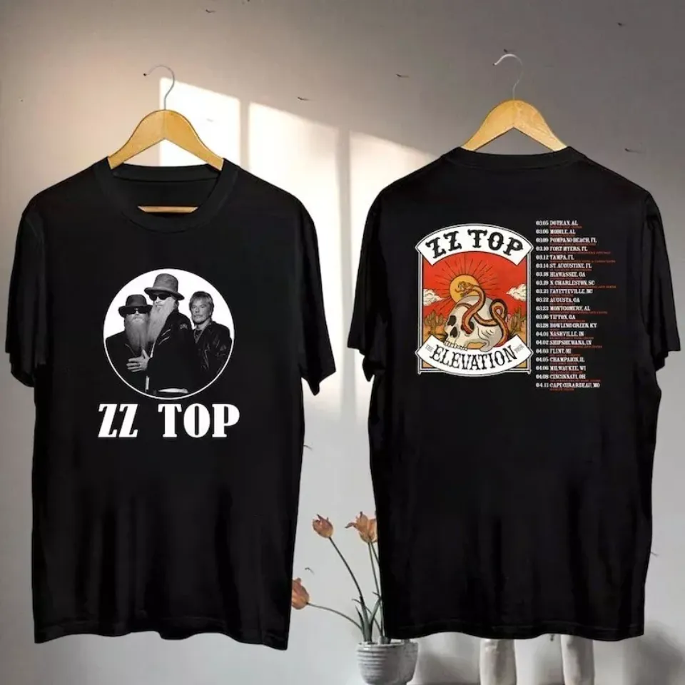 New Zz Top The Elevation Tour 2025 Shirt, Zz Top Band 2025 Concert, Zz Top Fan Gift