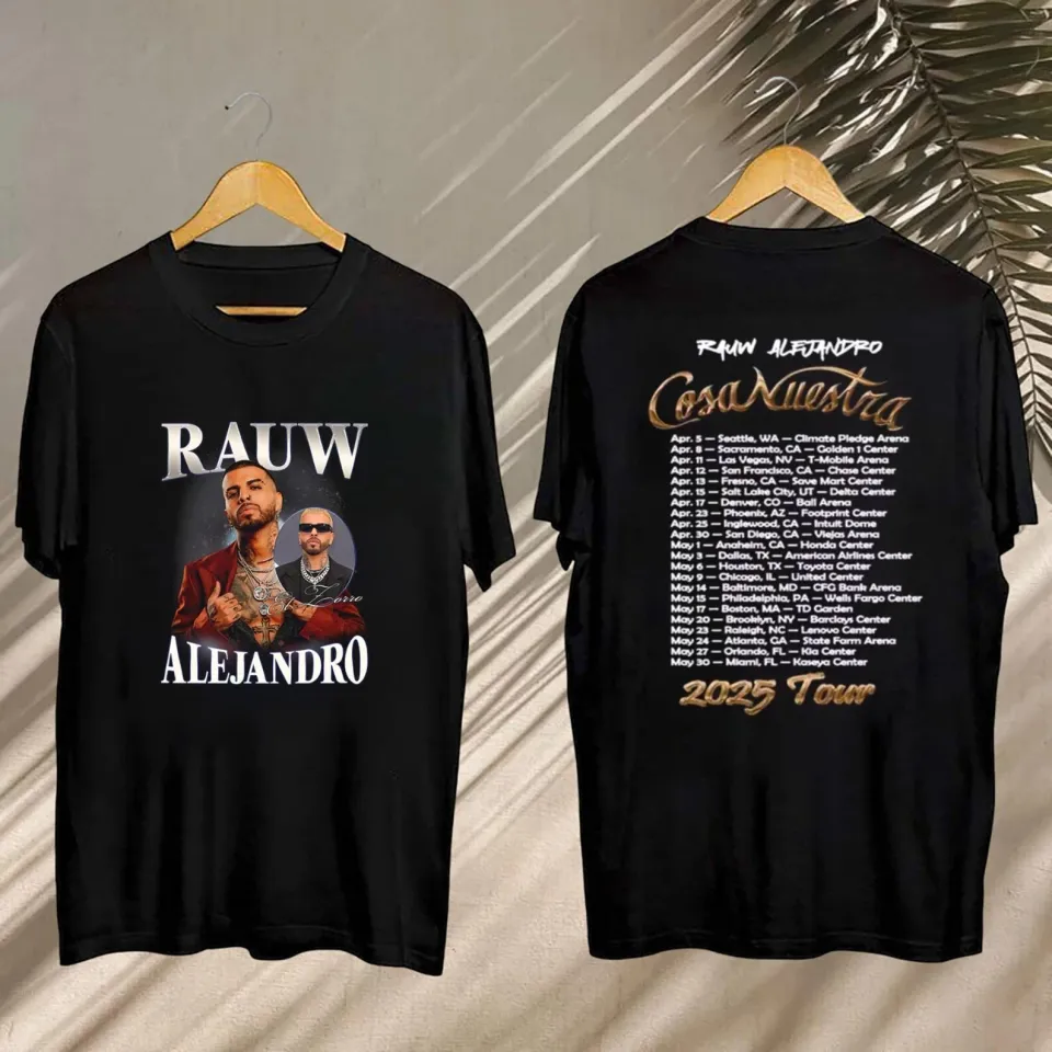 New Rauw Alejandro 2025 Concert, Rauw Alejandro Cosa Nuestra Tour Shirt