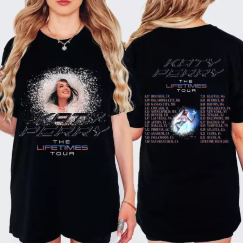 New Katy Shirt, Katy Perry The Lifetime Tour 2025 Shirt, Katy Perry 2025 Concershirt