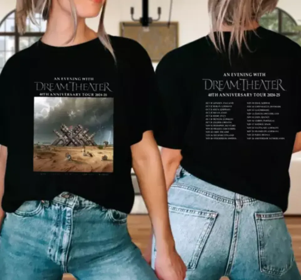 New Dream Theater 40Th Anniversary Tour 2024 2025 Shirt, Shirt Gift Fans