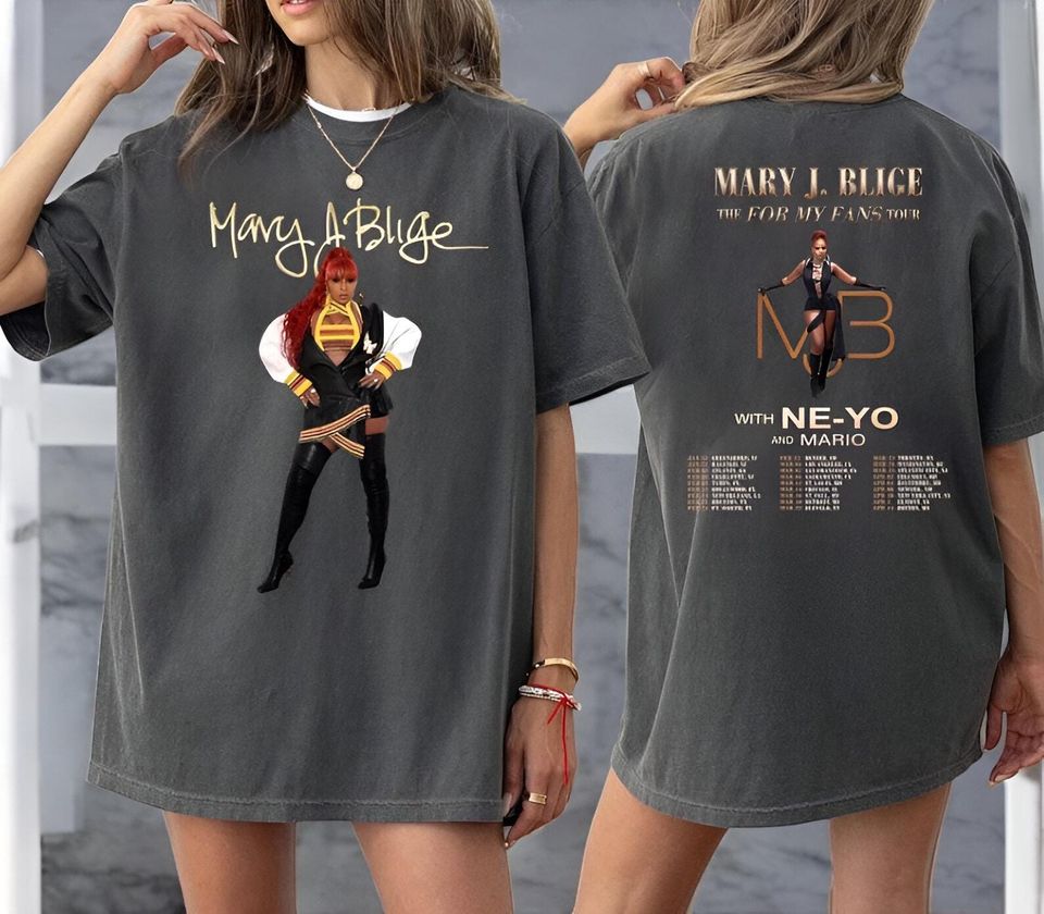 New Marry J Bligeee Graphic Shirt Or 2025 Tour Shirt Perfect Fan Gift! Celebrate With Stylish Merch For True Mary J Blige Lovers