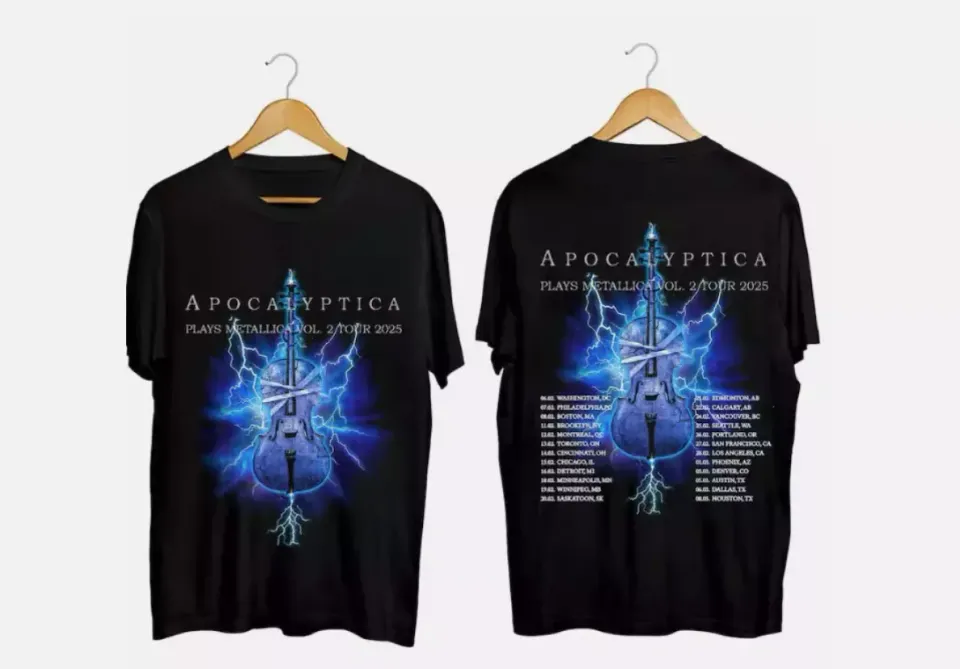 New Apocalyptica 2025 Tour Shirt, Apocalyptica Band Fan Shirt