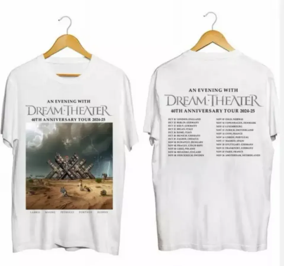 New 2 Side Shirt, Dream Theater – 40Th Anniversary Tour 2024 2025 Shirt